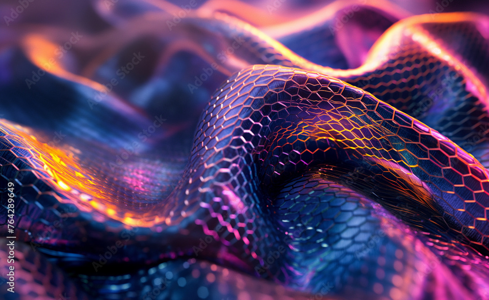 Poster tech threads: cool fabric innovations. exploring technology in textiles.