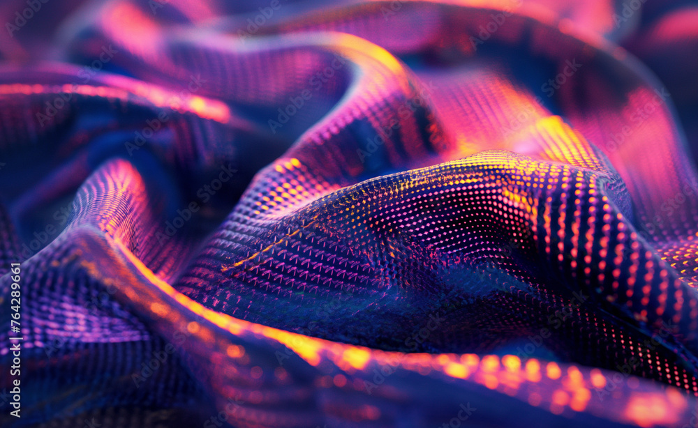 Aufkleber tech threads: cool fabric innovations. exploring technology in textiles.