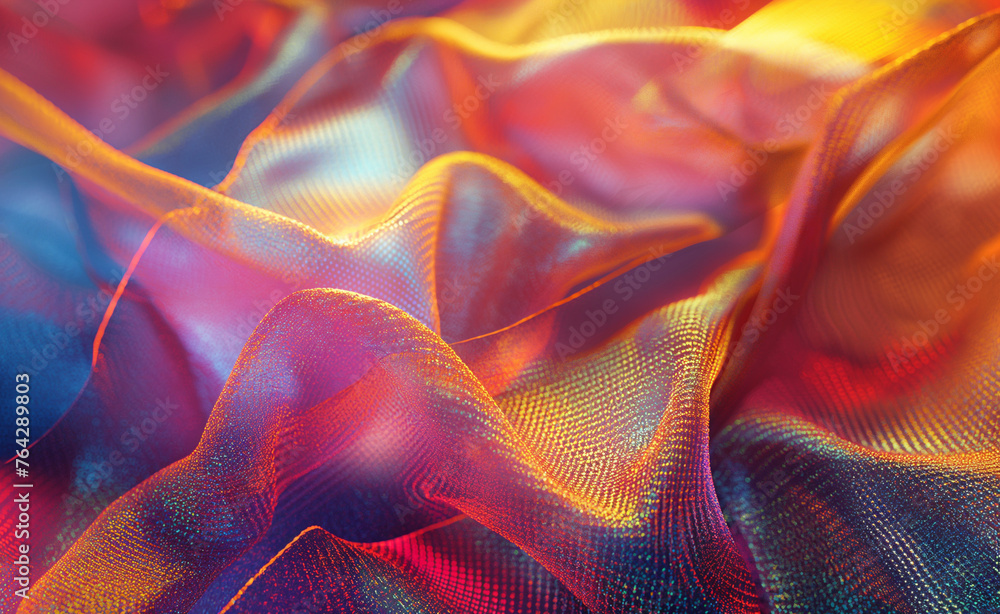 Poster tech threads: cool fabric innovations. exploring technology in textiles.
