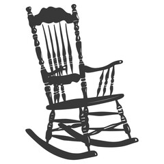Silhouette rocking Chair black color only