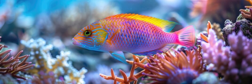 Colorful Fish Amongst Coral