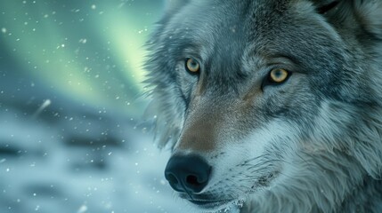 Obraz premium Wild Wolf Close-Up