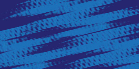 Fototapeta premium Halftone dots red and blue color pattern gradient grunge texture background. Dot pop art comic sport style vector illustration. grunge vector dots