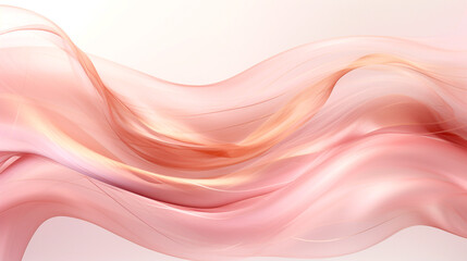Abstract Silk Waves, Background in Soft Pink Tones - obrazy, fototapety, plakaty