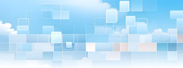 Blue background banner with abstract geometric shapes and lines, modern design for corporate presentation or business poster vector illustration