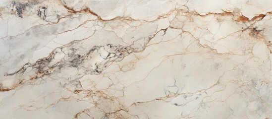 A detailed view of a marble slab with an intricate brown and white design © TheWaterMeloonProjec