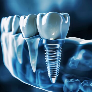 Dental implants image advertising 