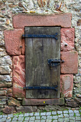 old door and lock