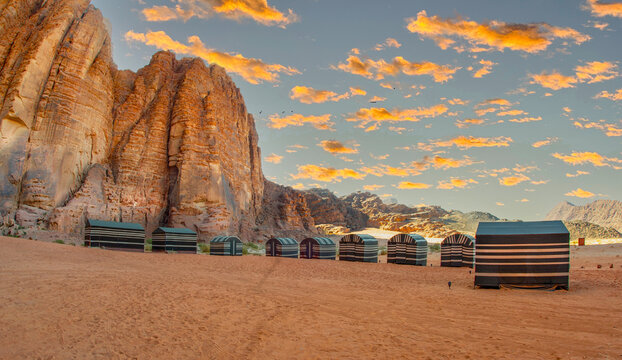 Campus for tourists in Wadi Rum Jordan