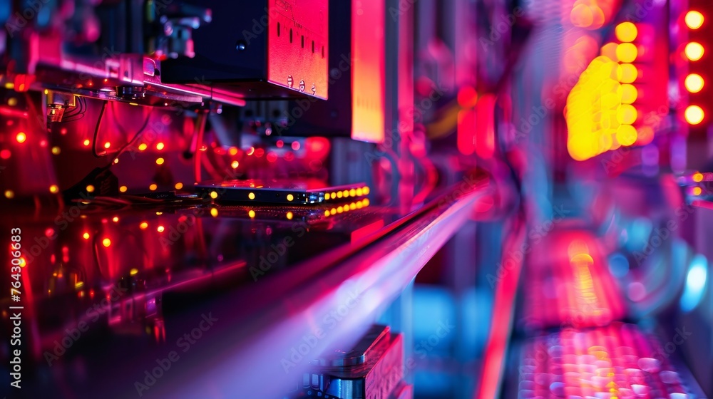 Aufkleber a cutting-edge quantum computing research lab pushing the boundaries of computational power and cryp