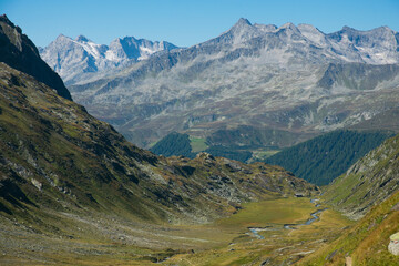 Picturesque view of Valle Rossa in Alto Adige, Italian alps during summer season - 764306804