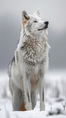Grey Wolf (Canis lupus) Portrait