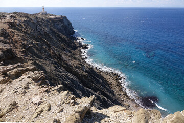 Leuchtturm auf  prasonisi bei Rhodos