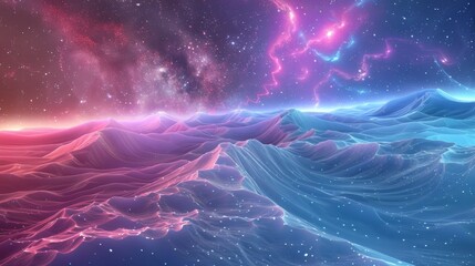A serene view of the cosmic background radiation AI generated illustration