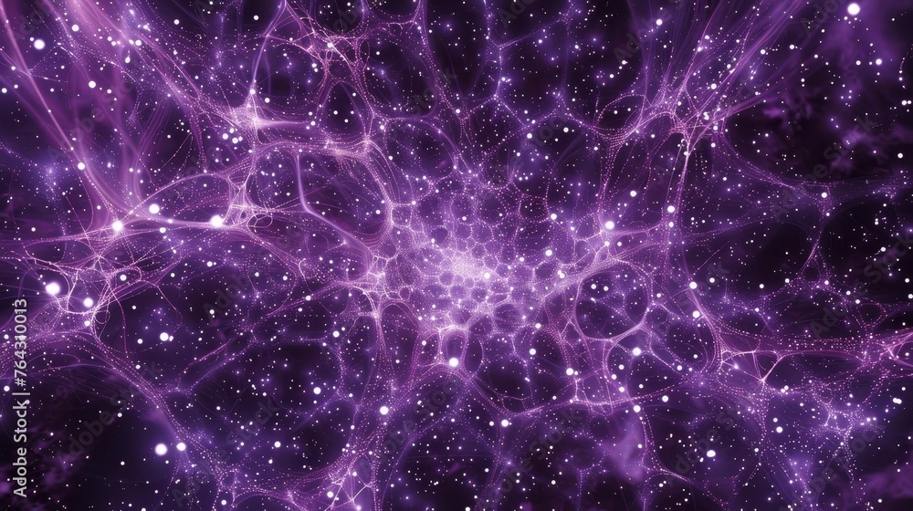 Aufkleber a simple representation of the cosmic web structure of the universe ai generated illustration