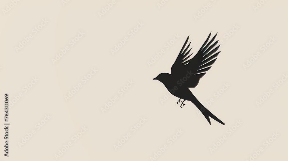 Aufkleber clever use of negative space in minimalist design ai generated illustration