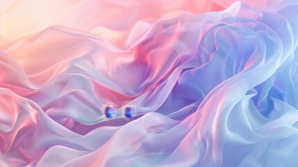 Ethereal beauty in gentle gradients AI generated illustration - obrazy, fototapety, plakaty