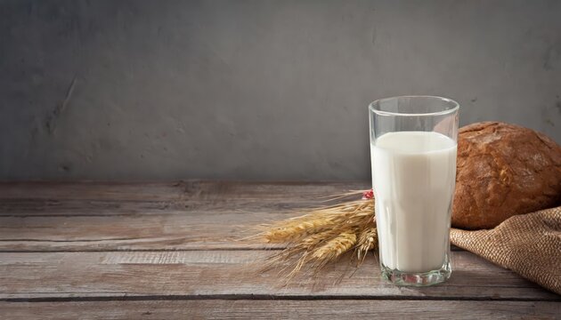 Generated image of milk in a glass