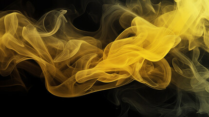 Fototapeta premium black and yellow smoke background