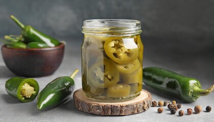 Generated image jalapeno in a jar
