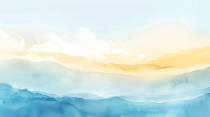 Pastel blue gradients transitioning into cozy yellow undertones  AI generated illustration