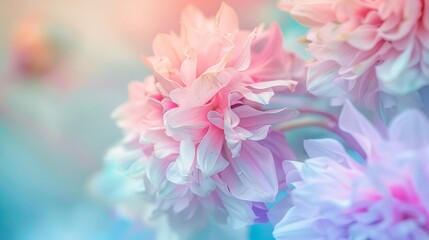Obraz premium Soft pastel colors blending together AI generated illustration