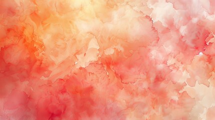 Soft pastel coral and peach tones blending together in a warm watercolor effect  AI generated illustration