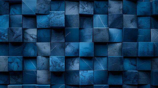 cubed background dark blue