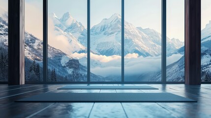 Serene Yoga and Meditation Virtual Background for Zen Room Space Generative AI