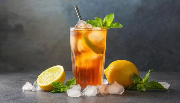 Generated image of fruit lemonade