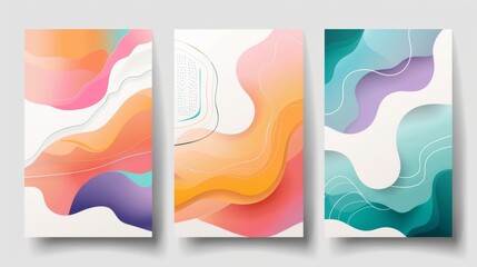 Abstract Banner Layout for Business Presentation Book Cover Generative AI