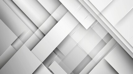 Geometric Abstract Shine and Layered Elements on Grey-White Background - Ideal for Business & Corporate Presentations Generative AI