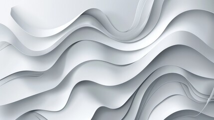 Shimmering Grey and White Abstract Background for Business Presentation Design Generative AI