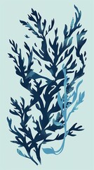 Seaweed sea background.