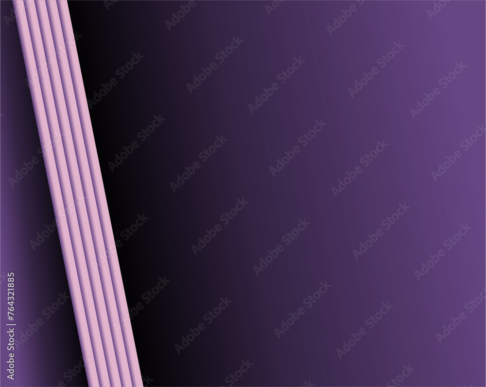 Poster composition of shapes and areas with gradient colors of blue, purple and violet as well as matching 