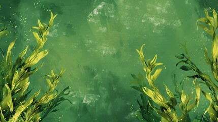 Obraz na płótnie Canvas Seaweed sea background.
