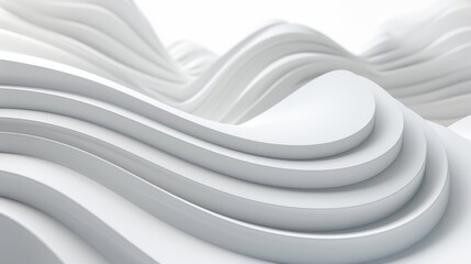 Obraz na płótnie Canvas Stylish Abstract Swirl Wavy Background for Corporate Printing - Business Cards Generative AI