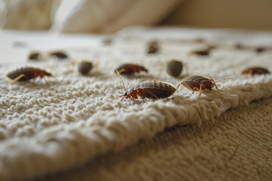 Exterminator in bed bug treatment control pest bugs