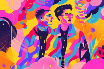 a modern illustration about of pride Day 