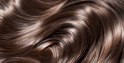Luxuriously Flowing Hair with a Lustrous Shine that Captures the Essence of Style and Elegance, Generative AI - obrazy, fototapety, plakaty