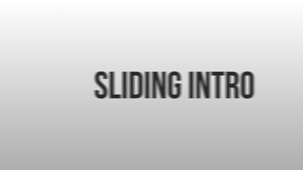 Simple Sliding Text and Logo Intro - obrazy, fototapety, plakaty
