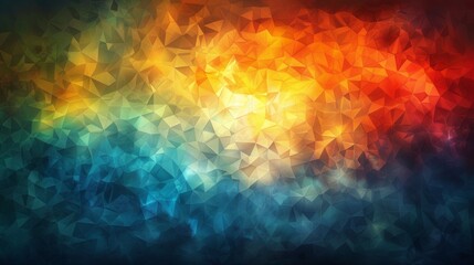 A colorful abstract background with triangles and squares, AI - obrazy, fototapety, plakaty