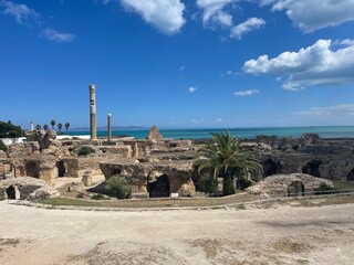 Old roman bath in Tunisia 