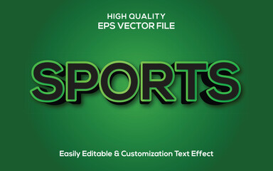 Sports editable text effect