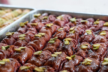 Close-up shot of Algerian Zlabia