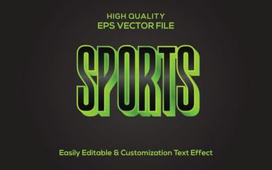 Sports editable text effect