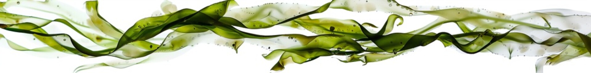Algae on a white background isolated.