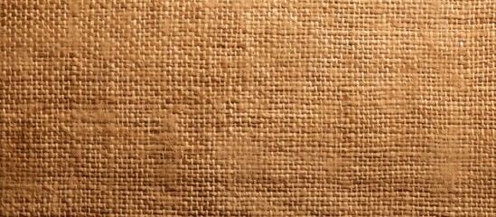 Obraz premium An up-close view of a brown cloth material with a distinct pattern and texture