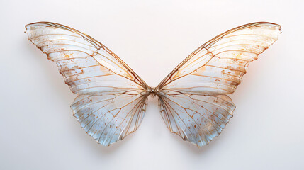colorful transparent  fantasy fairy wings are isolated on a transparent background for use in your...