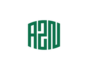 AZN Logo design vector template